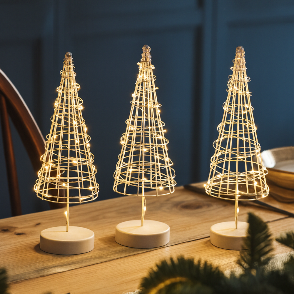 x6 Table Tree Lights White