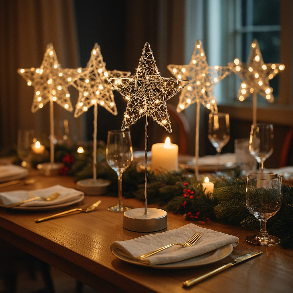 x12 Table Stars Silver