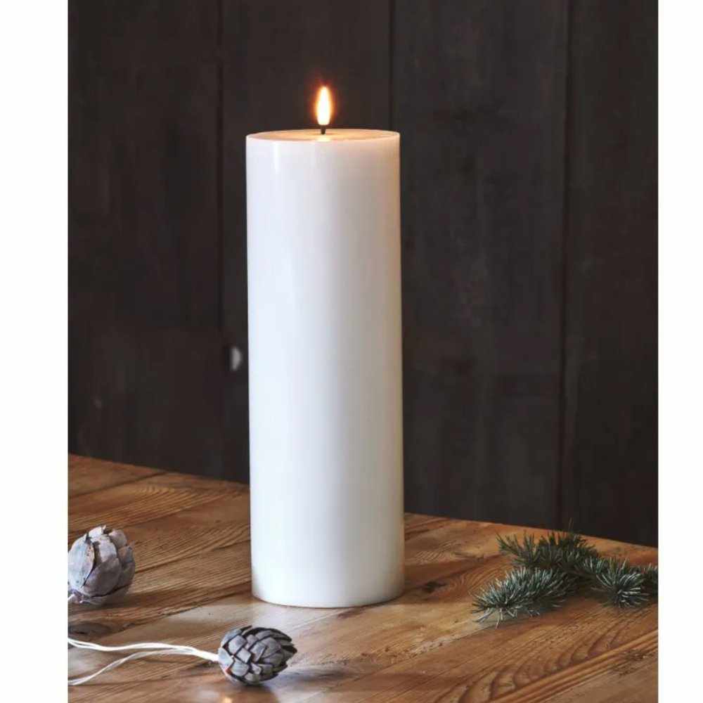 Grand Pillar LED Candle White 12"