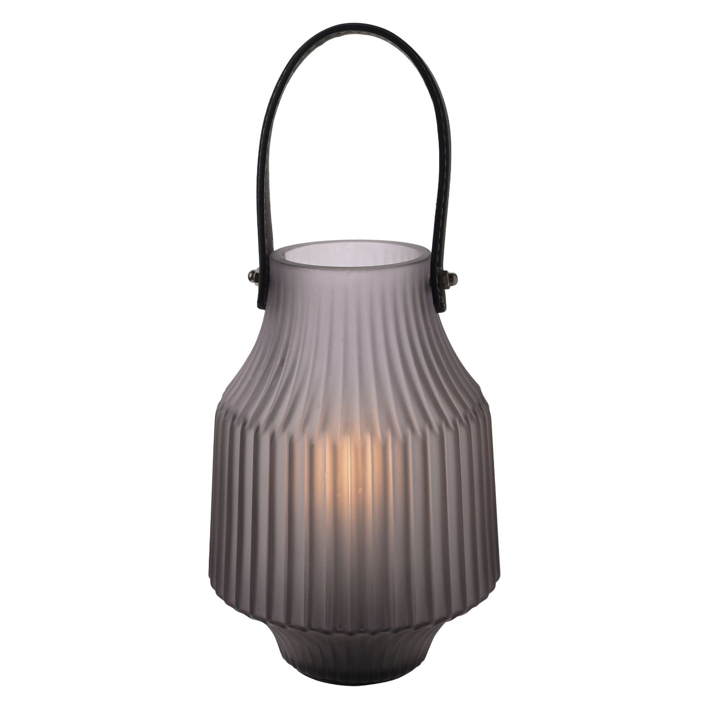 Frosted Grey Portable Battery Lantern