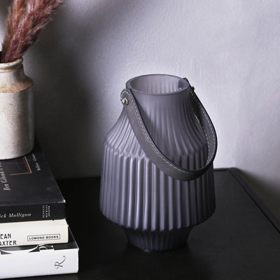 Frosted Grey Portable Battery Lantern