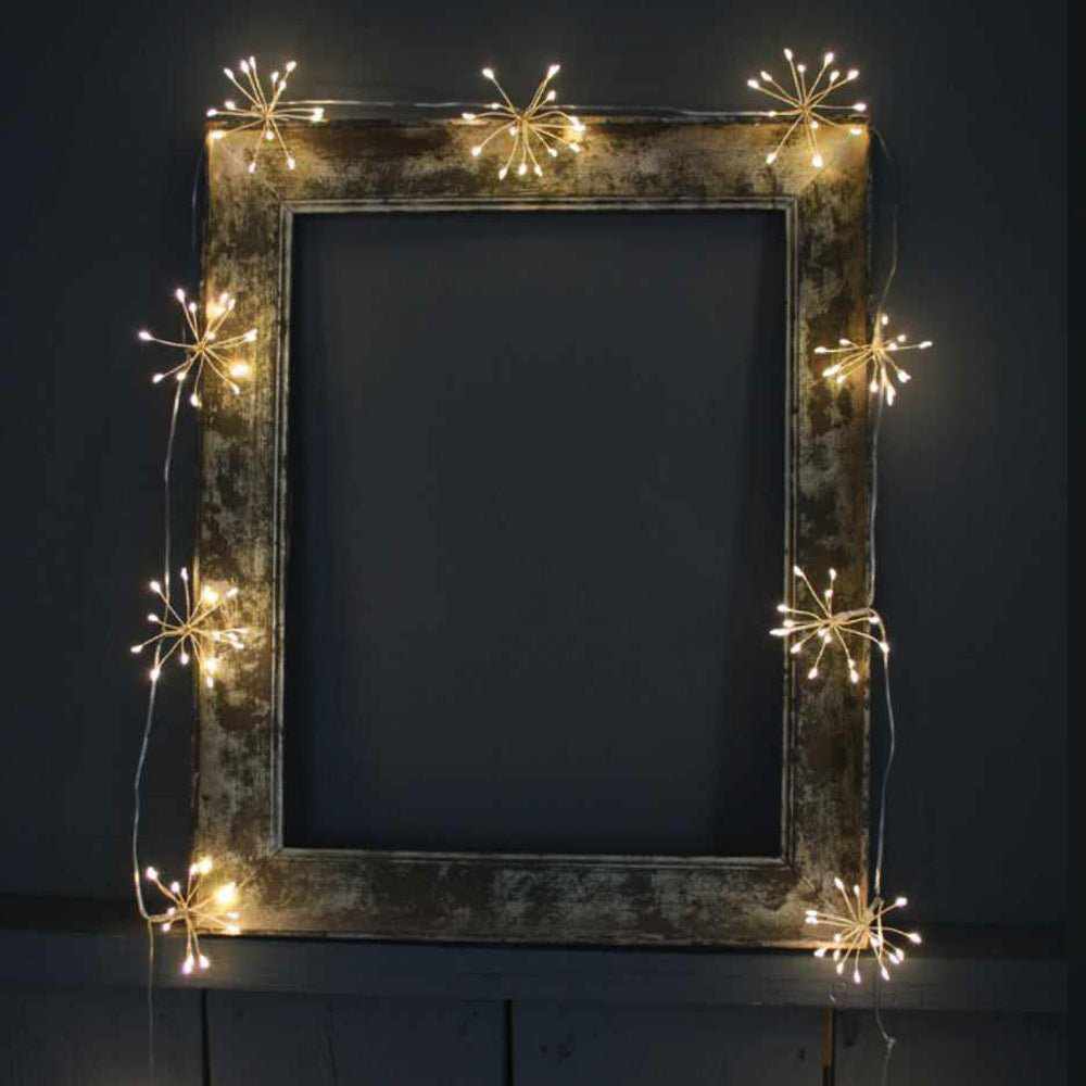 Indoor Starburst Garland Lights Silver - NEST & FLOWERS