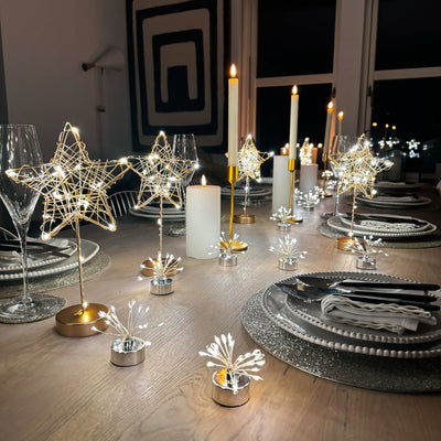 x6 Table Star Lights x6 Tealights