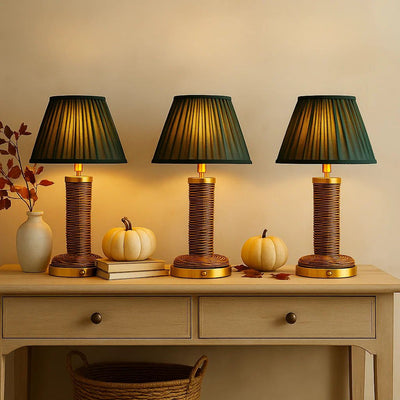 Lux Rattan Re-chargeable Table Lamp