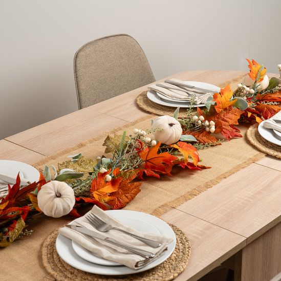 Pumpkin Green Orange Garland