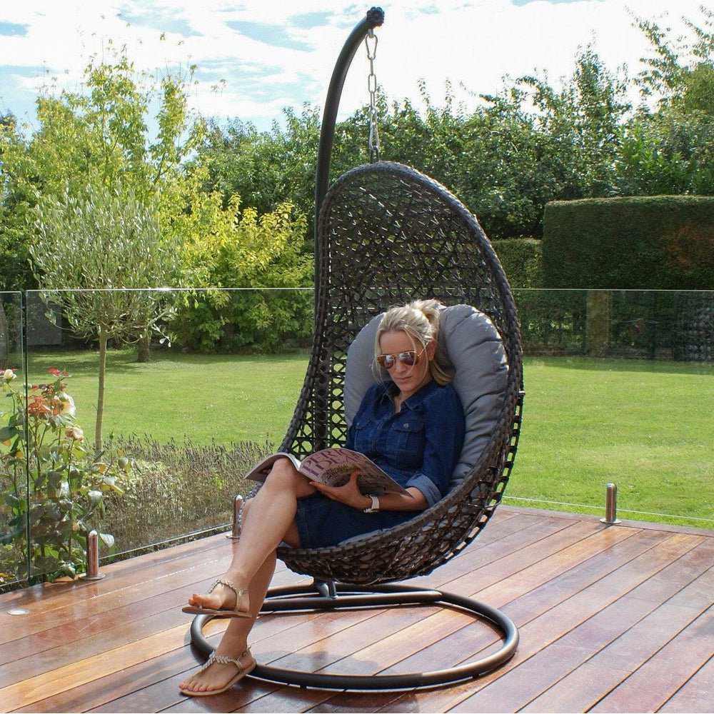 Marazion Hanging Chair Grey
