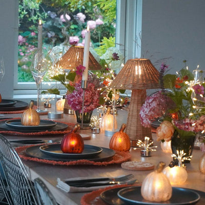 x6 Starburst Silver x12 Tealights x12 Mixed Pumpkin Lights