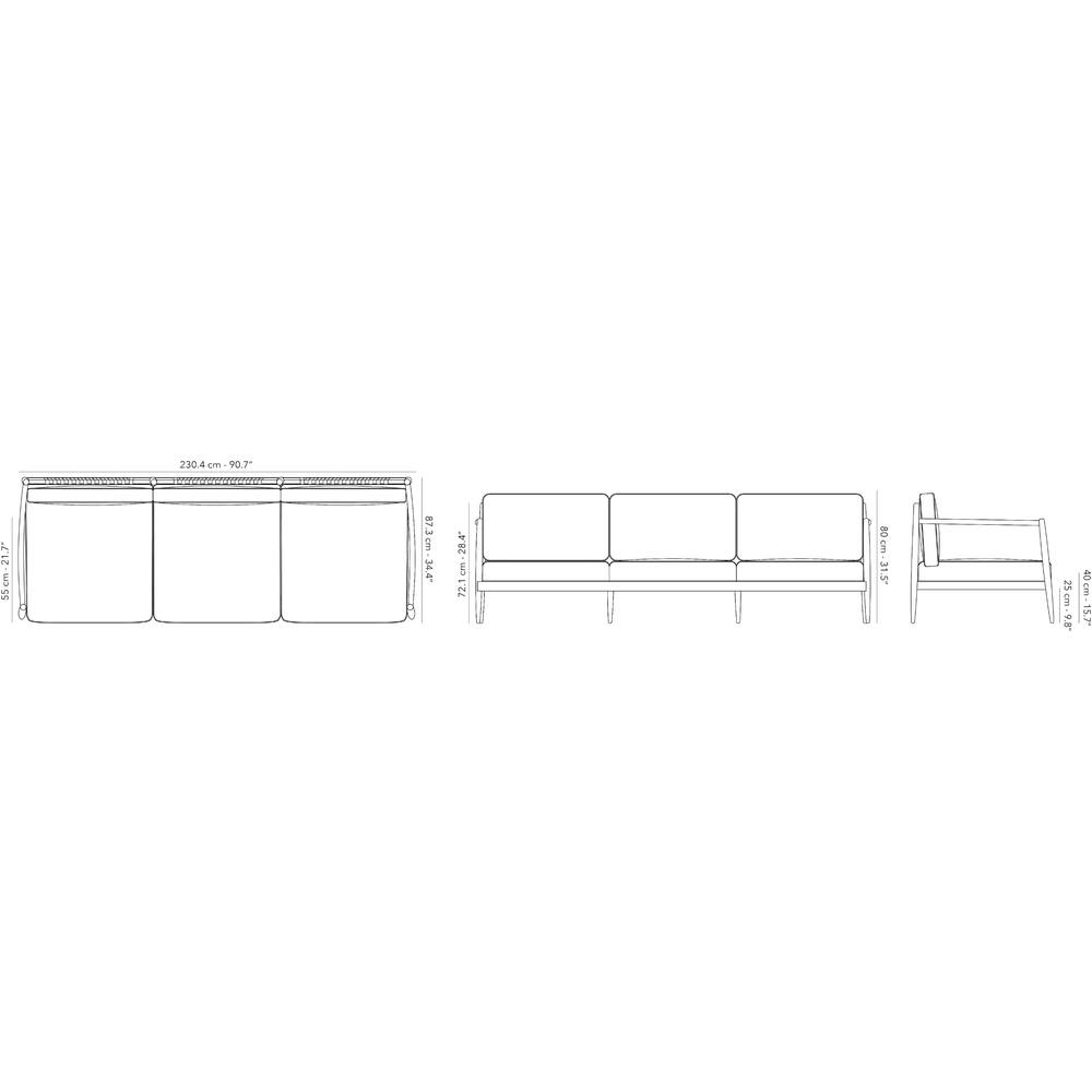 Torre Teak Sofa