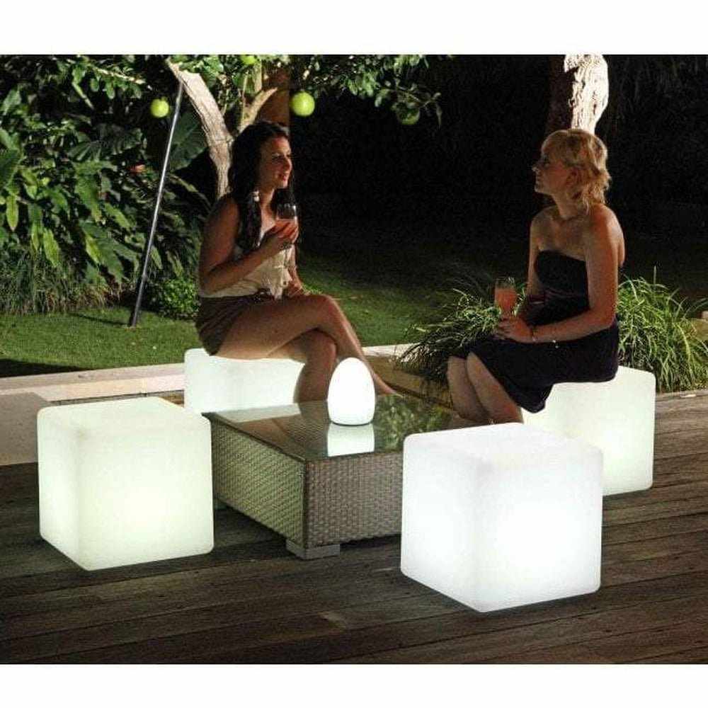 Outdoor Cube Stool Light