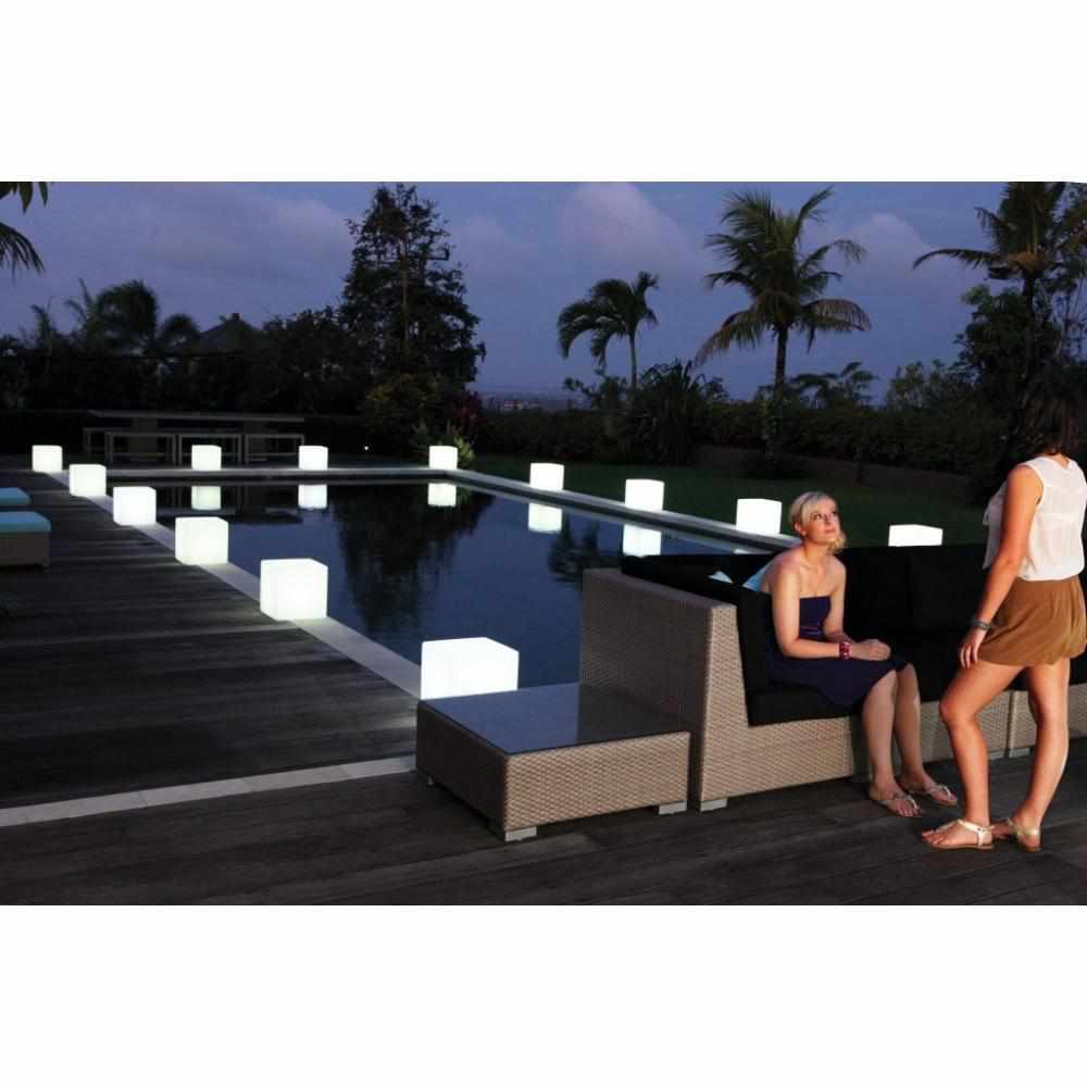 Outdoor Cube Stool Light