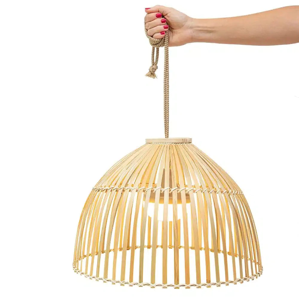 Bourne Wicker Hanging Light