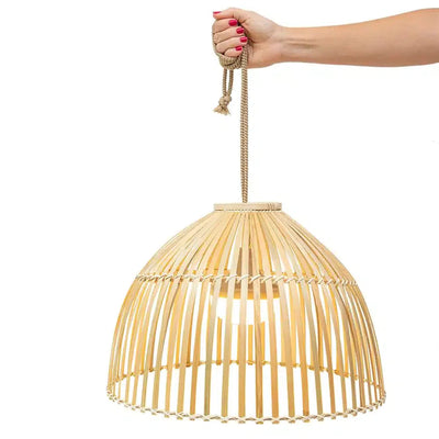 Bourne Wicker Hanging Light