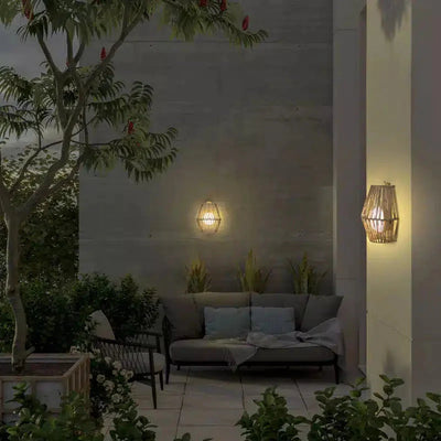 Chatham Wireless Wicker Wall Light