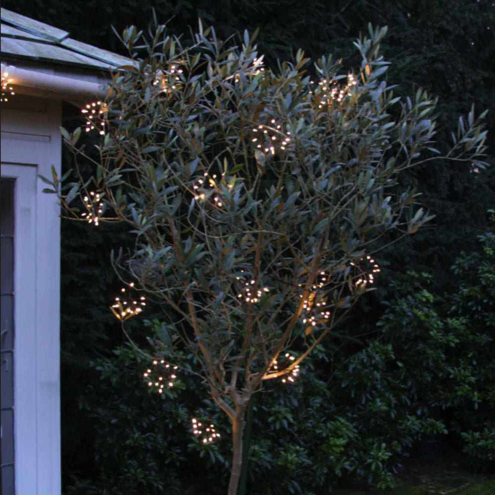 Solar Starburst Garland Lights Black