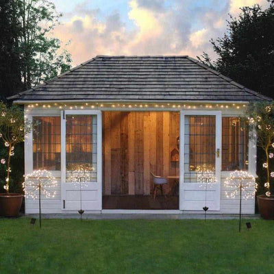 Starburst Garland Lights Black Mains - NEST & FLOWERS