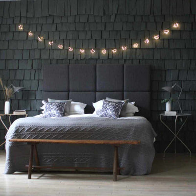 Starburst Garland Lights Black Mains - NEST & FLOWERS
