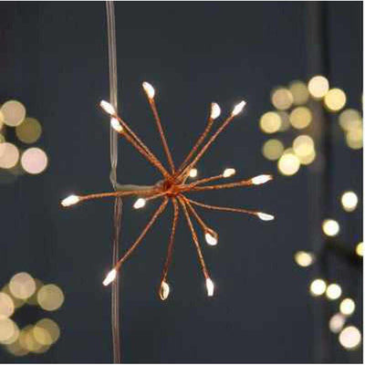 Starburst Garland Lights Copper