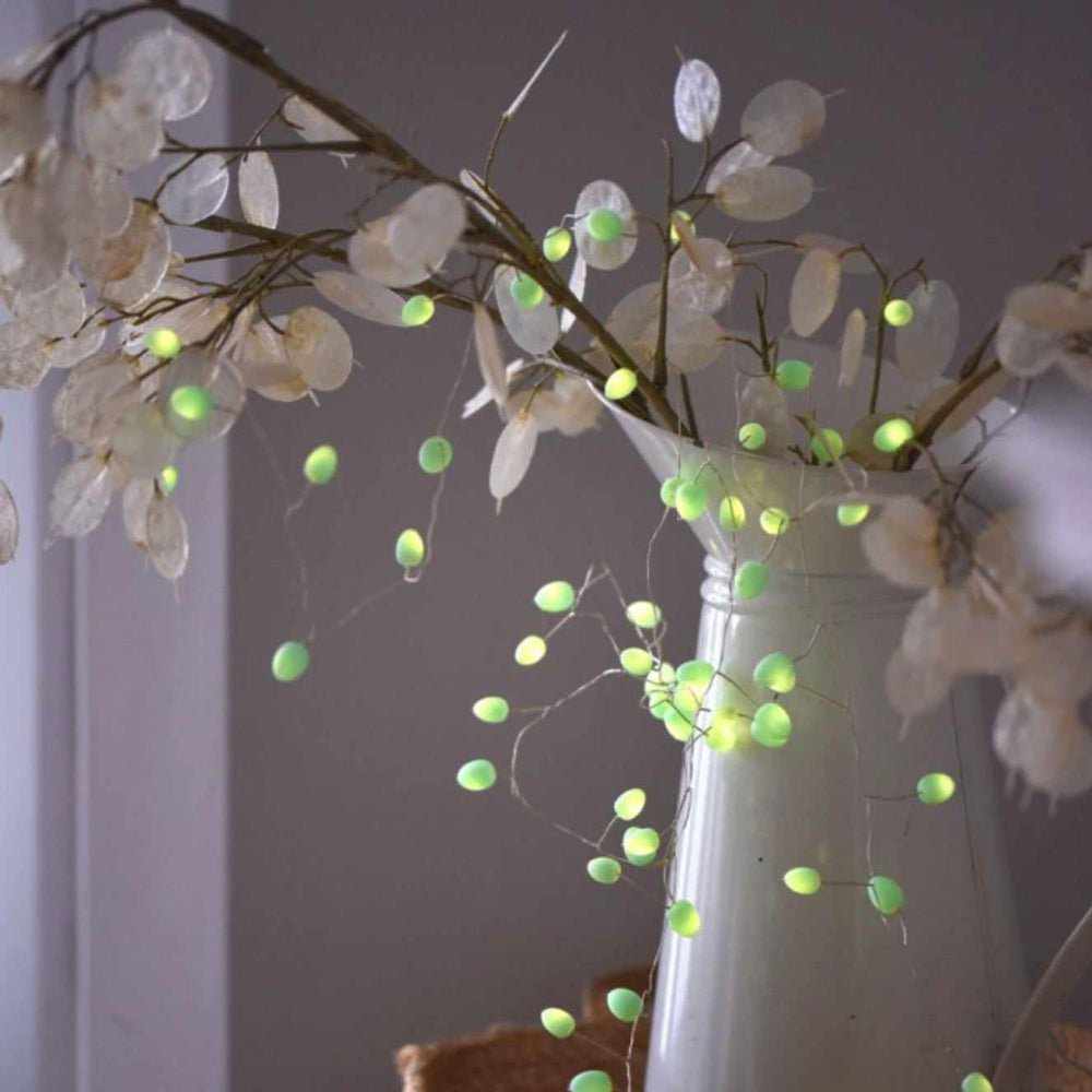 Teardrop String Lights Mint - NEST & FLOWERS