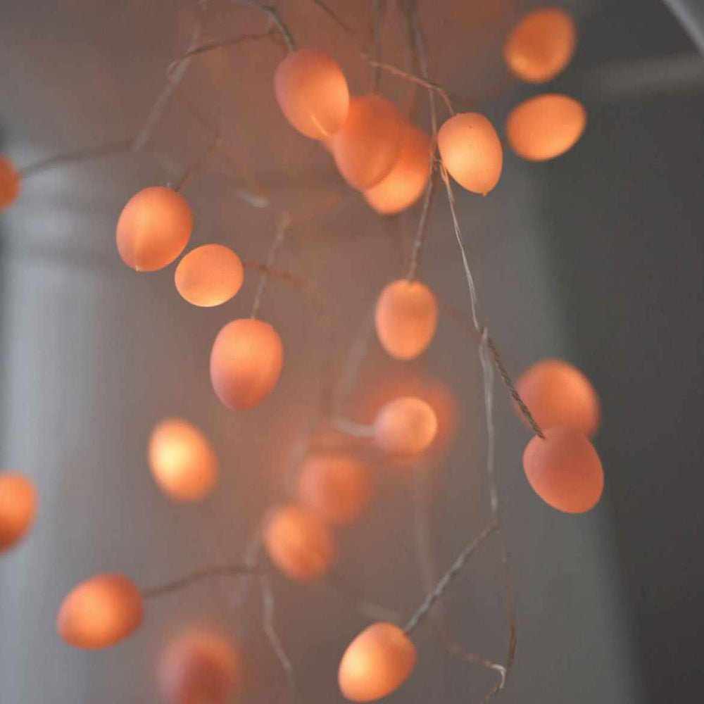 Teardrop String Lights Peach - NEST & FLOWERS