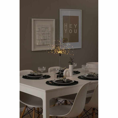 x3 Large Starburst Table Lamps Black - NEST & FLOWERS